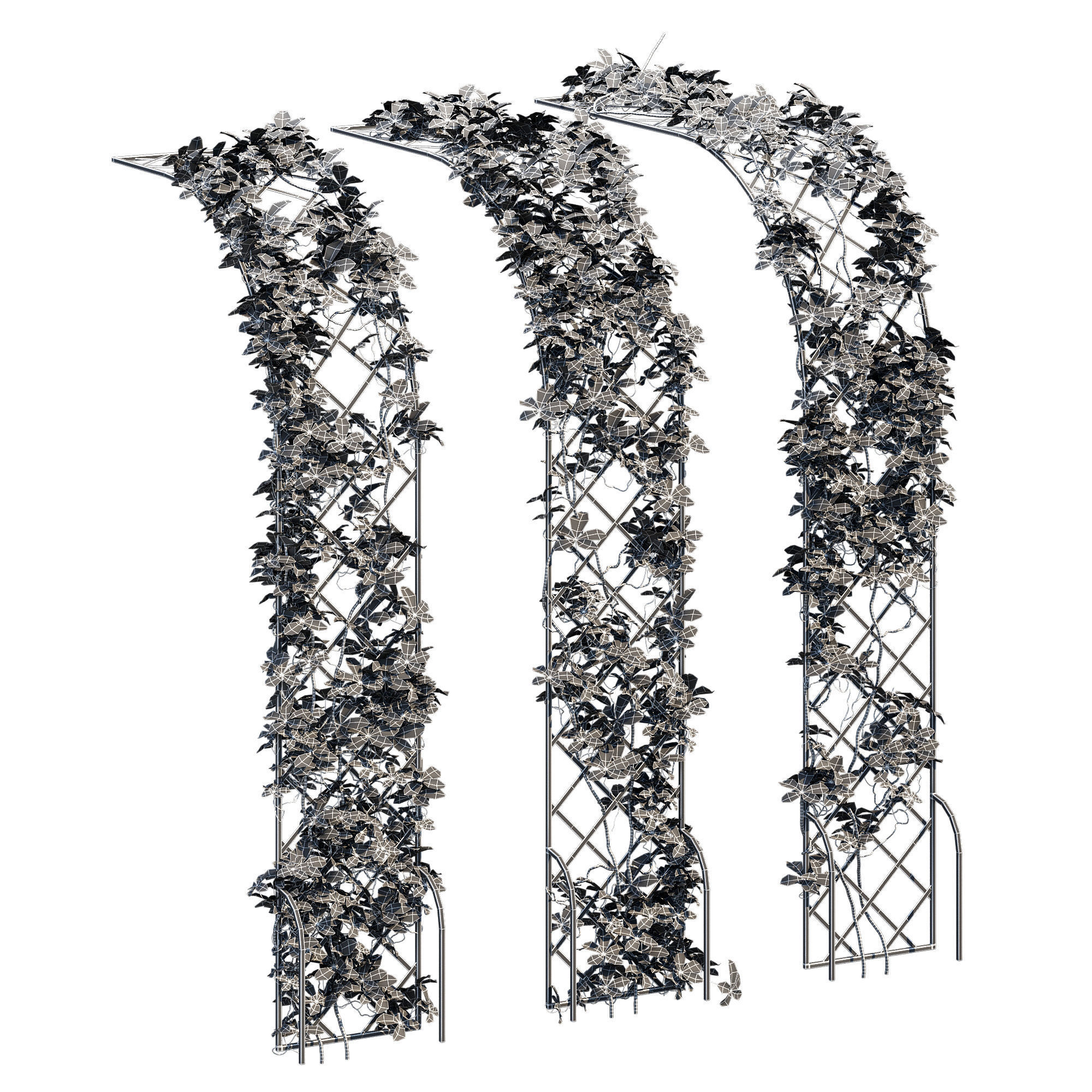 Half-round arch 3D model_6