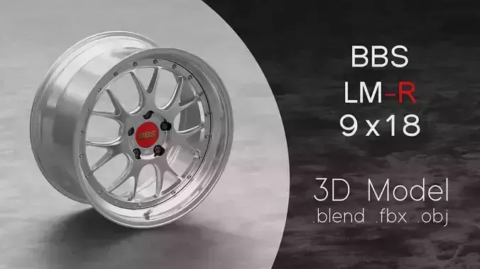 BBS LM-R Rim 3D Model