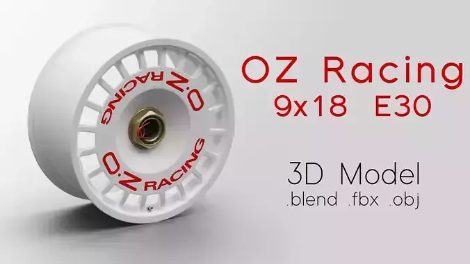OZ Racing Magnesium Rim DTM E30 3D Model