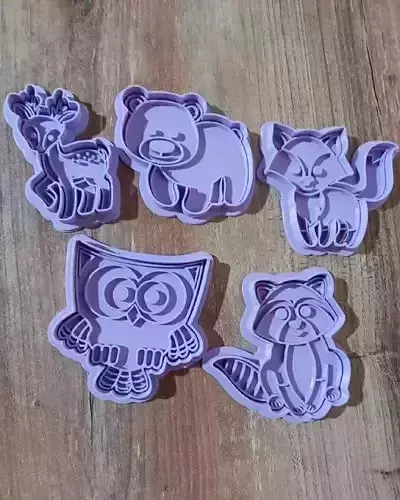 FOREST ANIMALS SET- SET ANIMALES DEL BOSQUE 3D print model