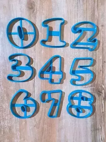 COOKIE CUTTER NUMBERS- NUMEROS CORTANTES