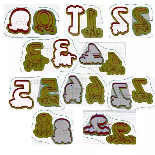 NUMEROS CON NOMBRE CORTANTE Y MARCADOR