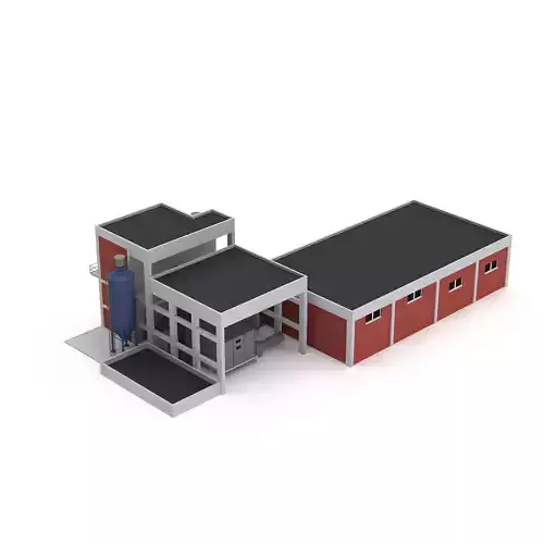 old factory 3D model