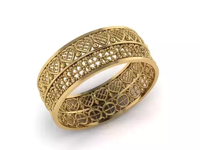 Rings gold filigree ring