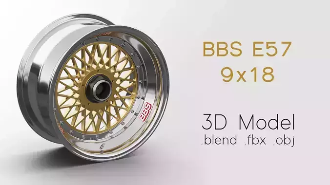 BBS E57 Rim 3D Model 3D model