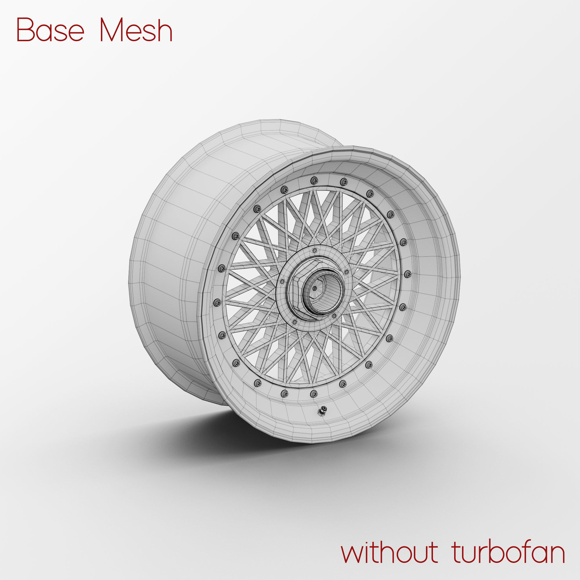 BBS E57 Turbofan Rim 3D Model 3D model_4