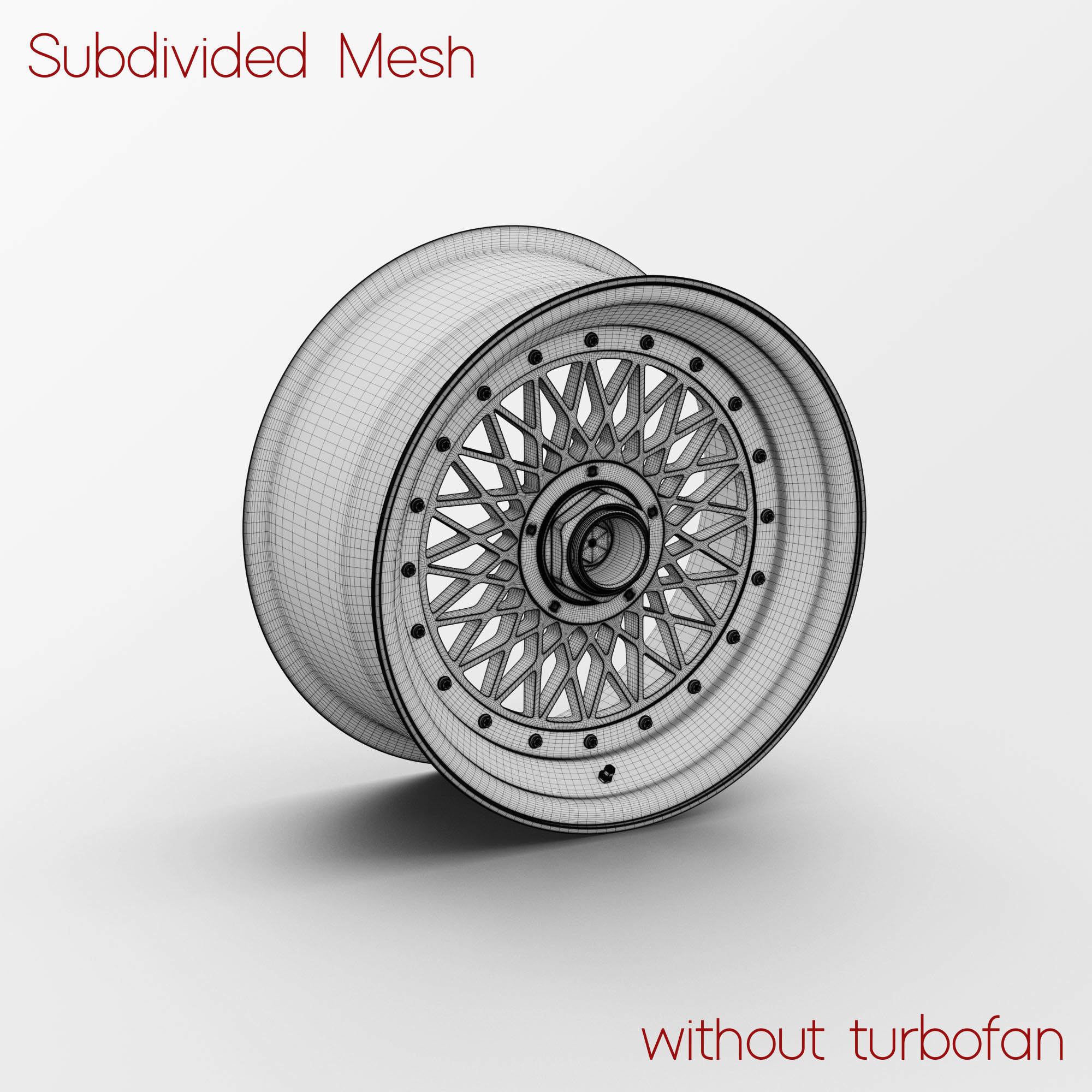 BBS E57 Turbofan Rim 3D Model 3D model_6