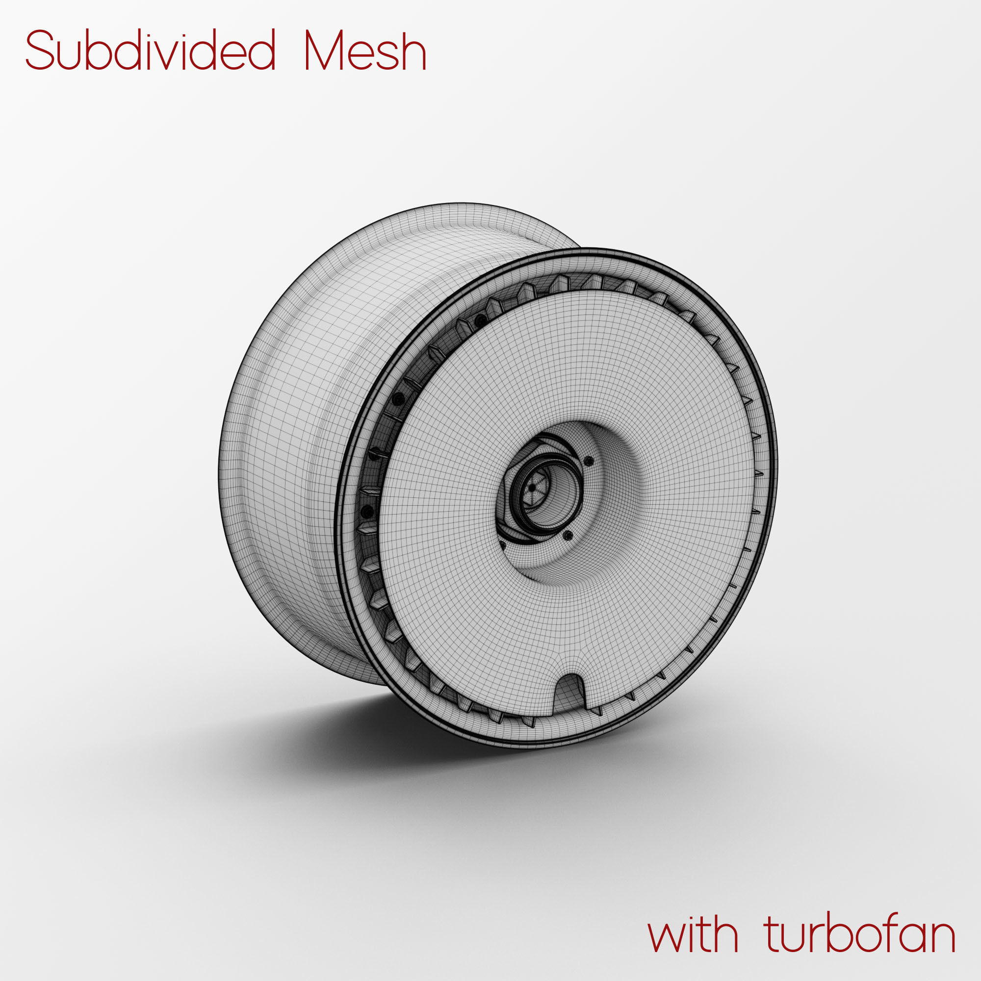 BBS E57 Turbofan Rim 3D Model 3D model_5