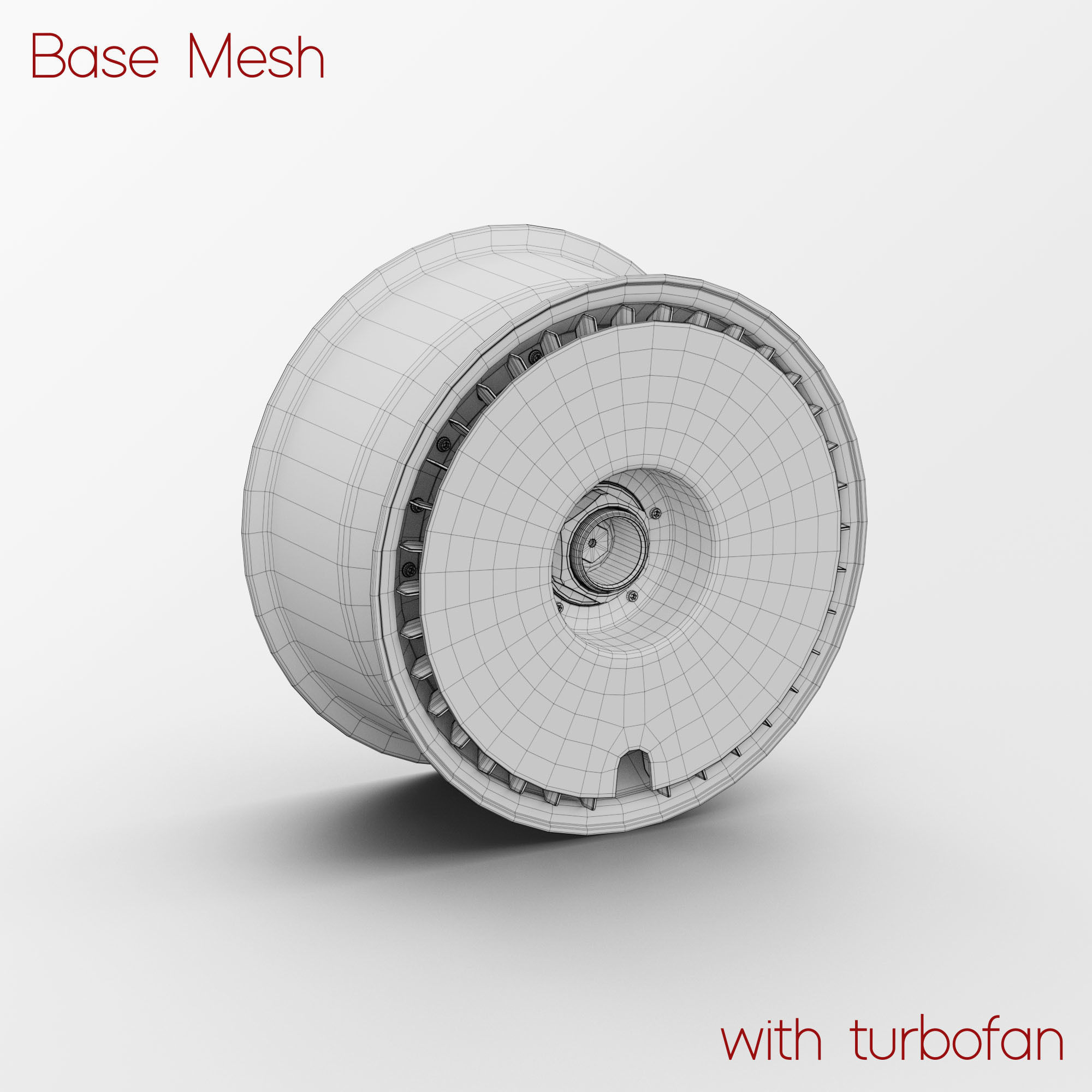 BBS E57 Turbofan Rim 3D Model 3D model_3