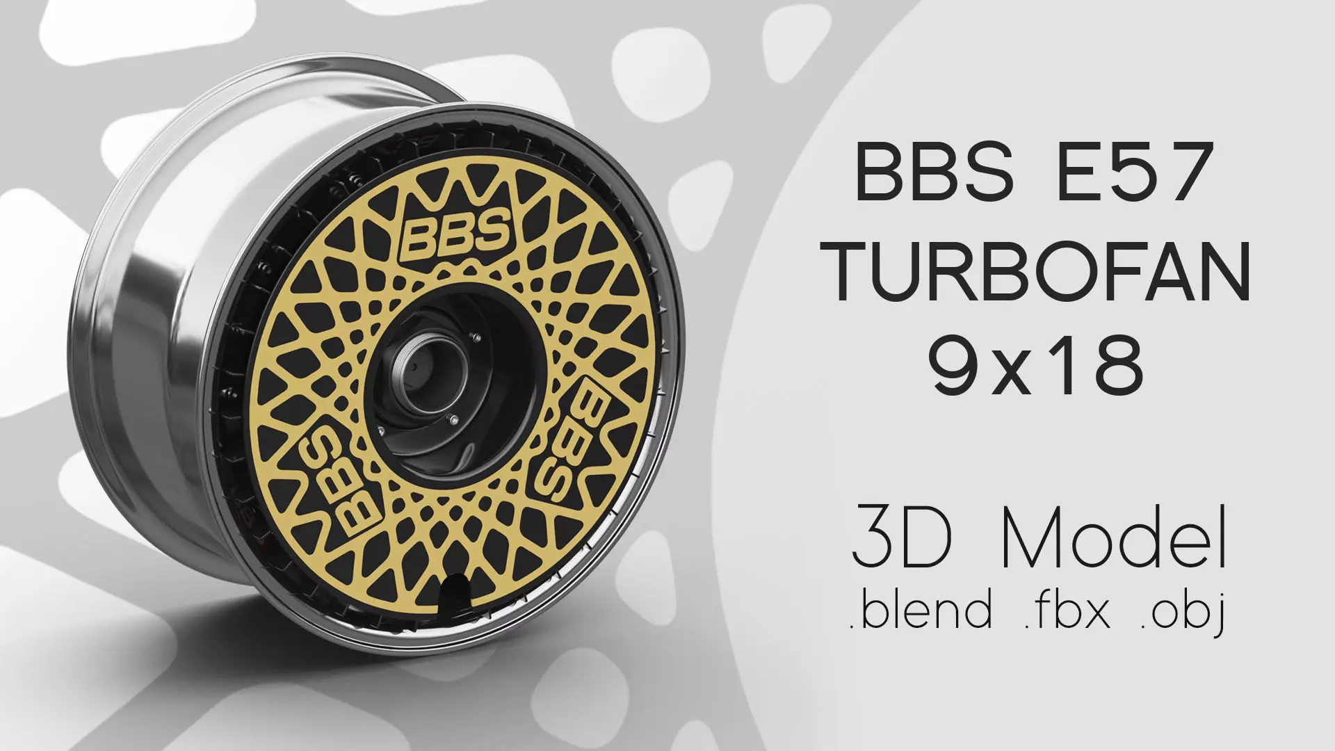 BBS E57 Turbofan Rim 3D Model 3D model_0