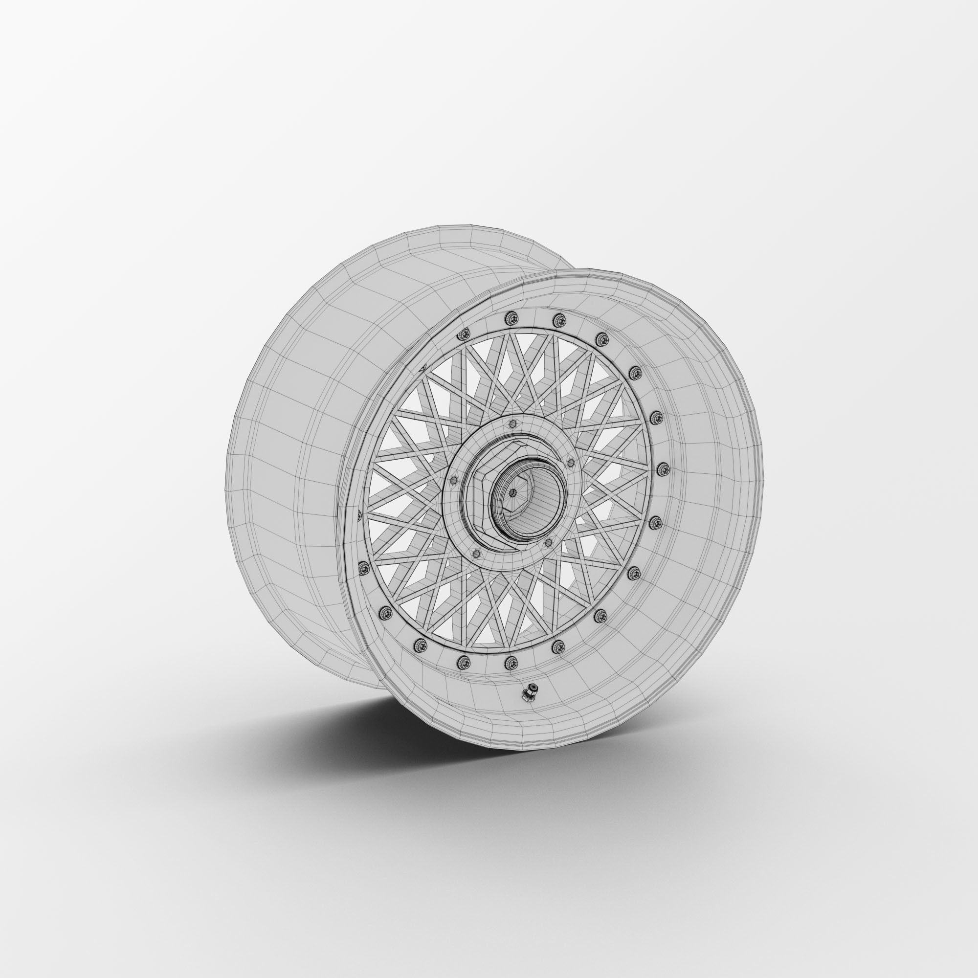 BBS E57 Turbofan 16in Rim Porsche 935 3D Model 3D model_4