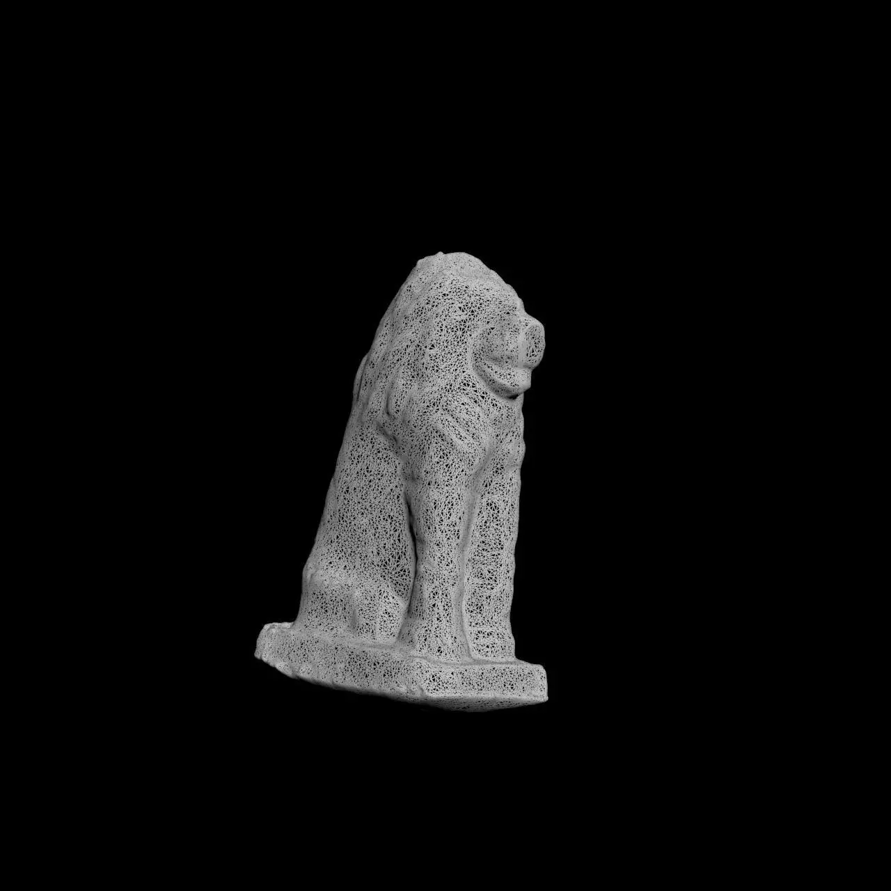 Nemrut Lion Statue 3D Mode 3D model_4