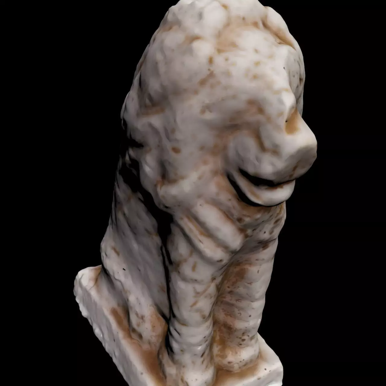 Nemrut Lion Statue 3D Mode 3D model_5