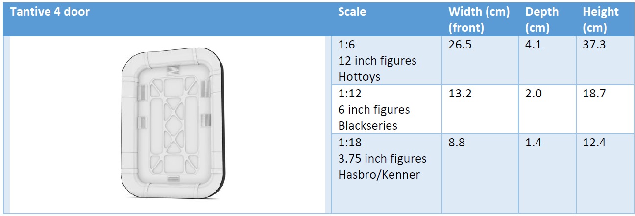 Tantive 4 Door 1-6 scale Hottoys 3D print model_8