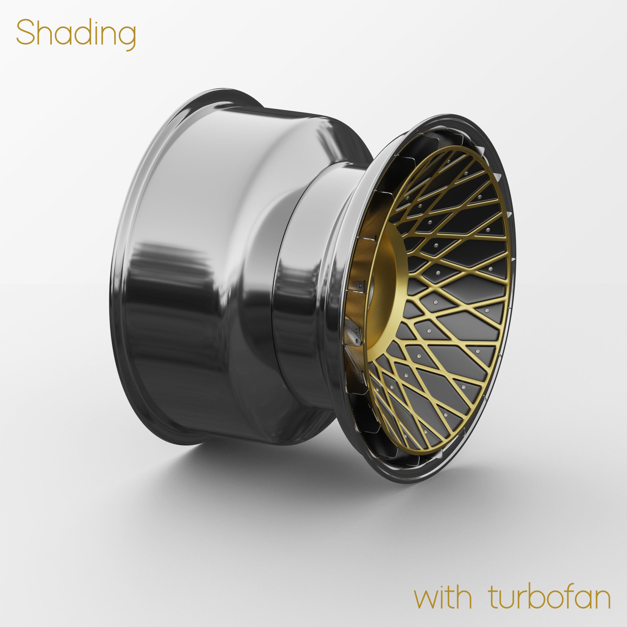 BBS E57 Turbofan 19in Rim Porsche 935 3D Model 3D model_14