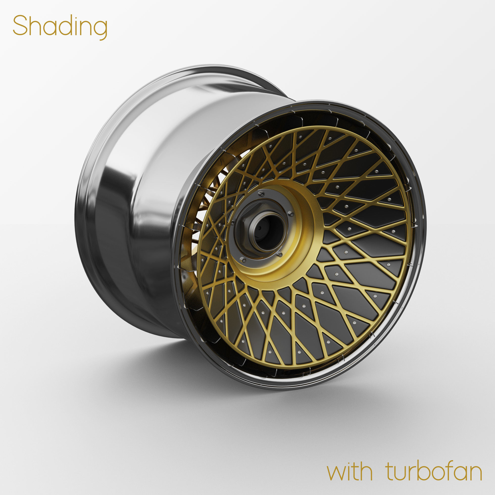 BBS E57 Turbofan 19in Rim Porsche 935 3D Model 3D model_10