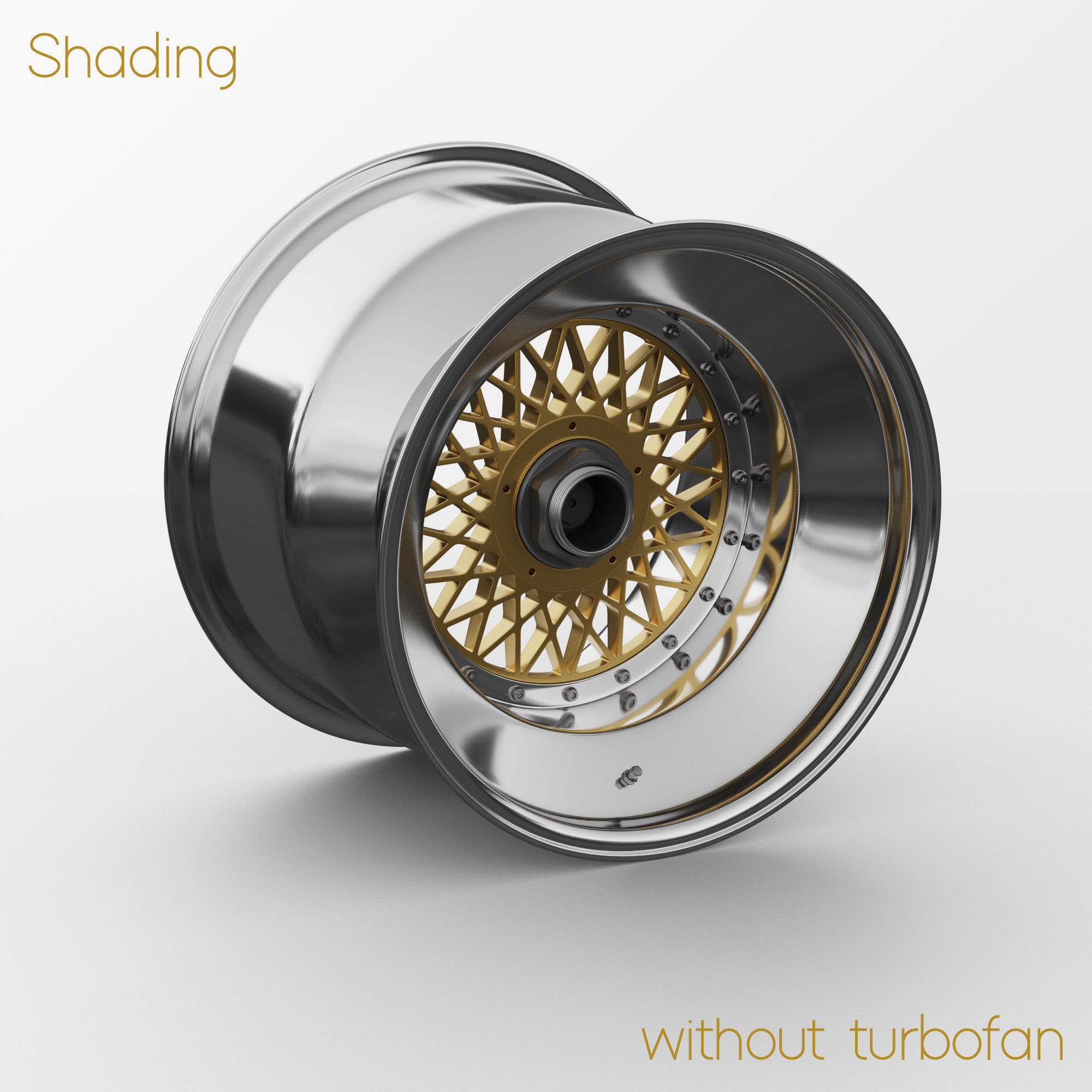 BBS E57 Turbofan 19in Rim Porsche 935 3D Model 3D model_11