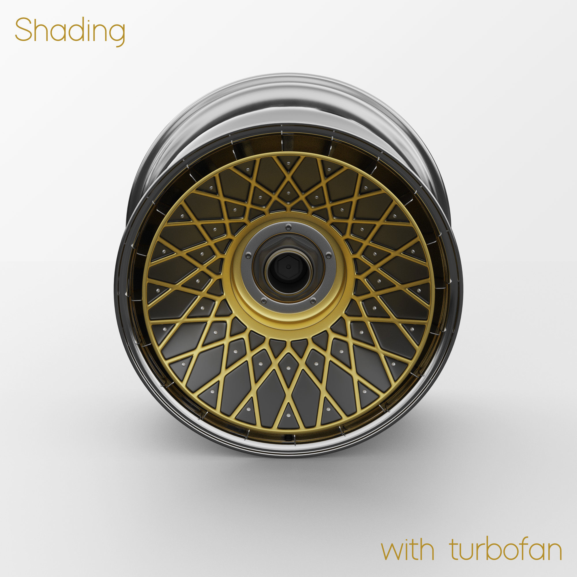 BBS E57 Turbofan 19in Rim Porsche 935 3D Model 3D model_12