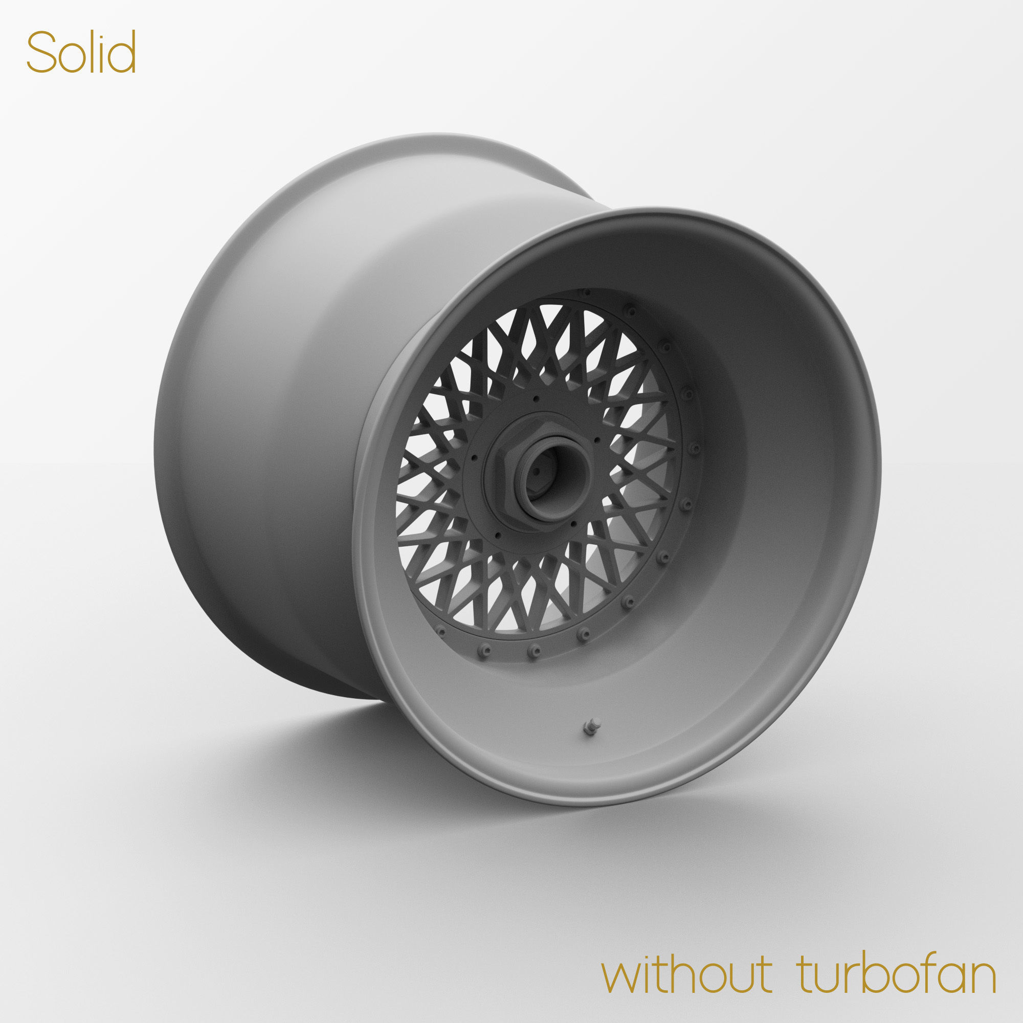 BBS E57 Turbofan 19in Rim Porsche 935 3D Model 3D model_9