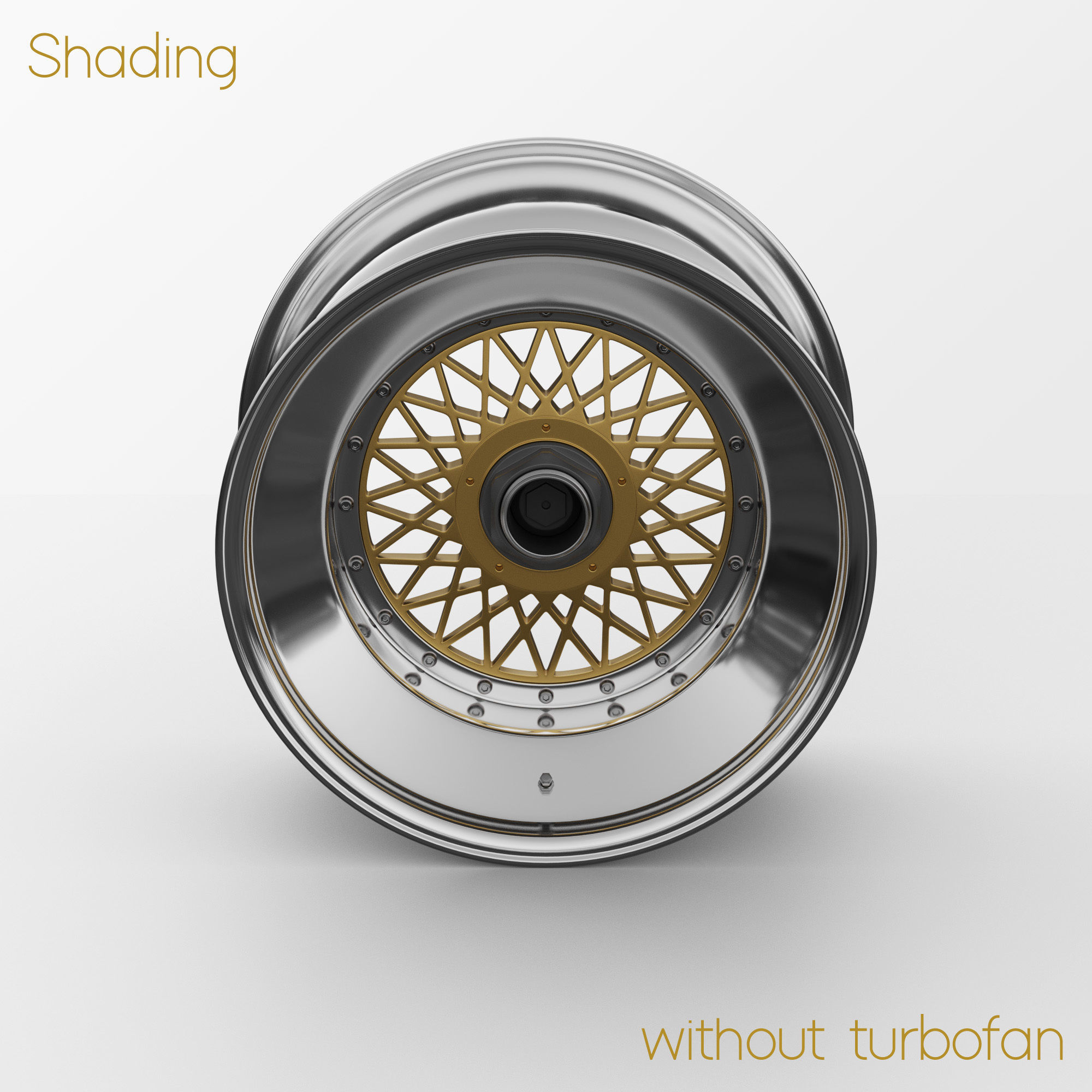 BBS E57 Turbofan 19in Rim Porsche 935 3D Model 3D model_13