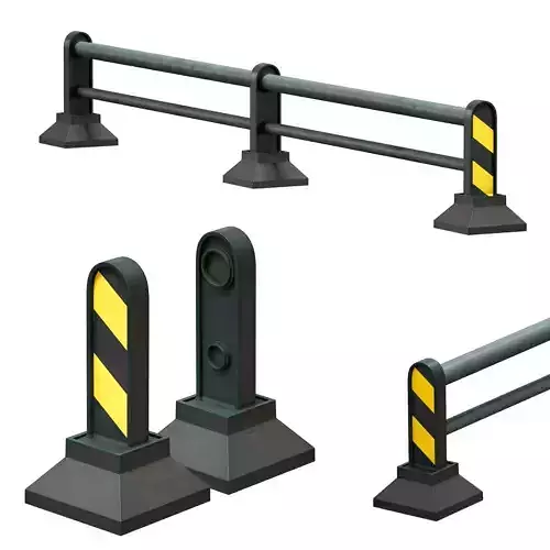 Prefabricated road barrier