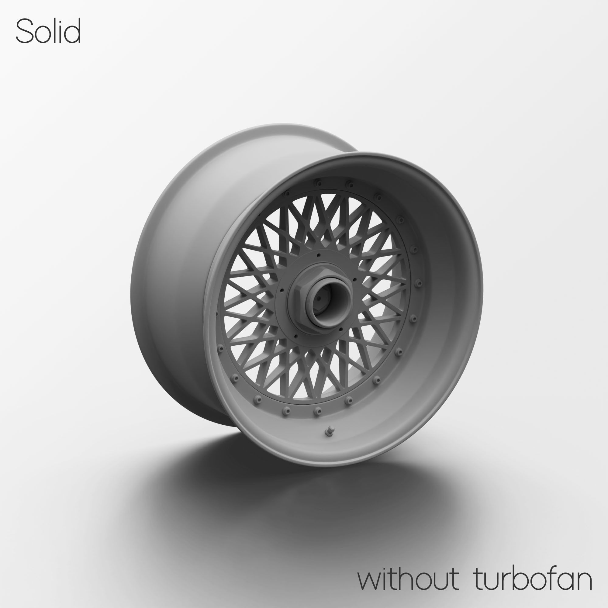 BBS E57 Turbofan 17in Wheel Porsche 935 3D Model 3D model_8