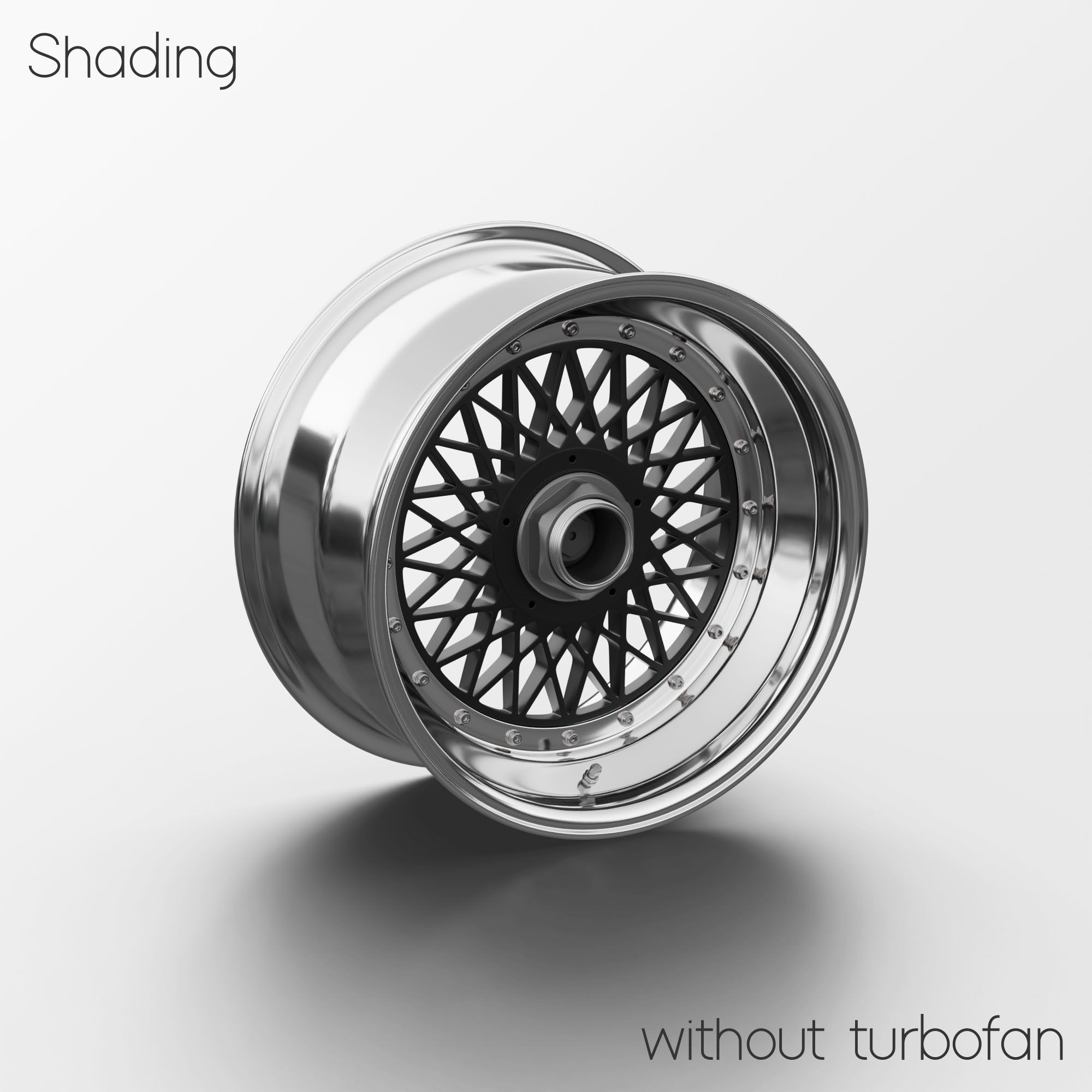 BBS E57 Turbofan 17in Wheel Porsche 935 3D Model 3D model_10