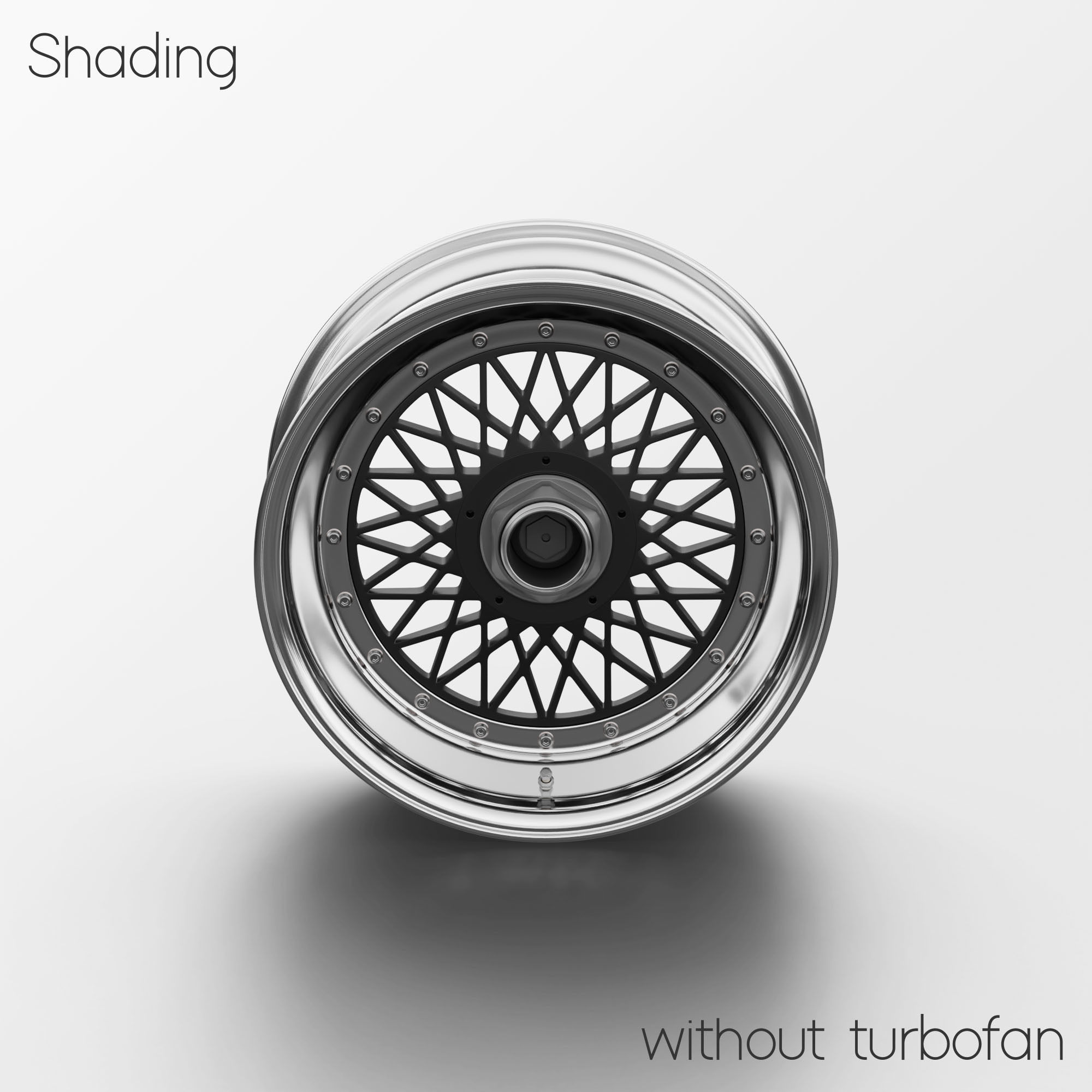 BBS E57 Turbofan 17in Wheel Porsche 935 3D Model 3D model_12