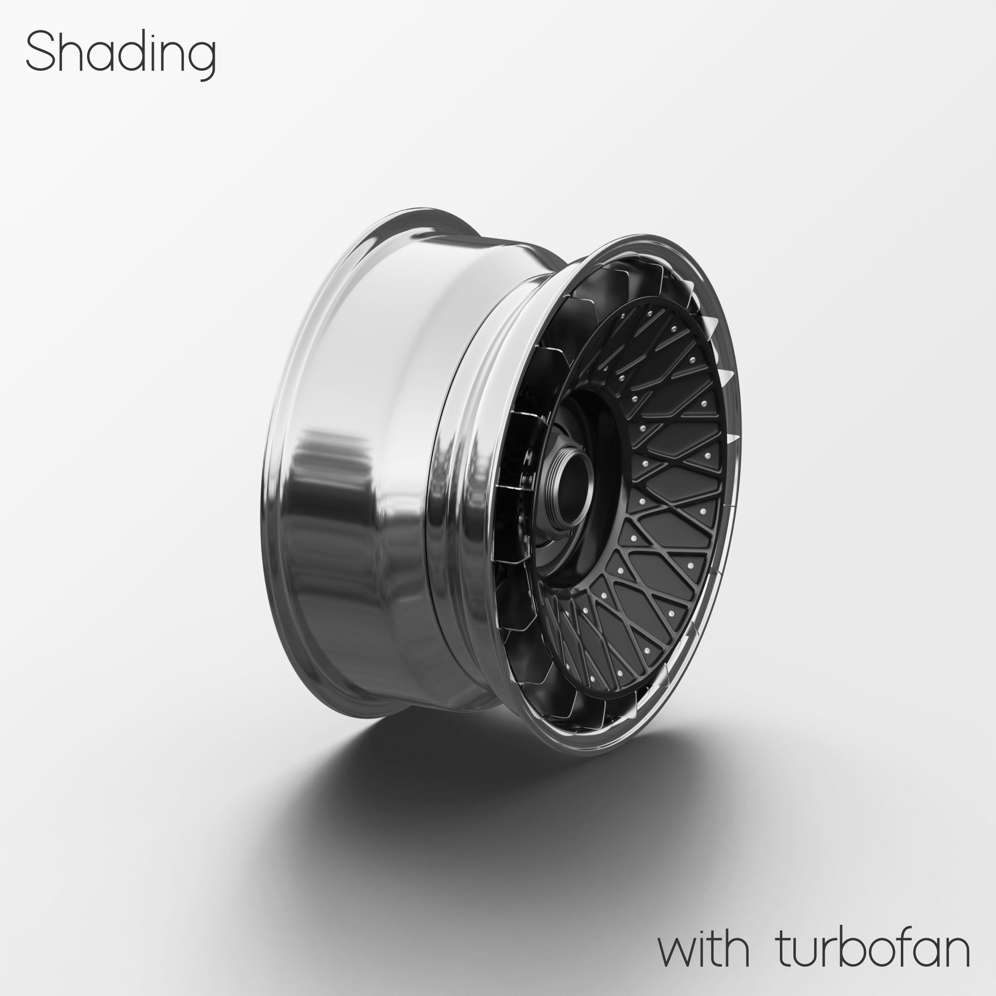 BBS E57 Turbofan 17in Wheel Porsche 935 3D Model 3D model_13