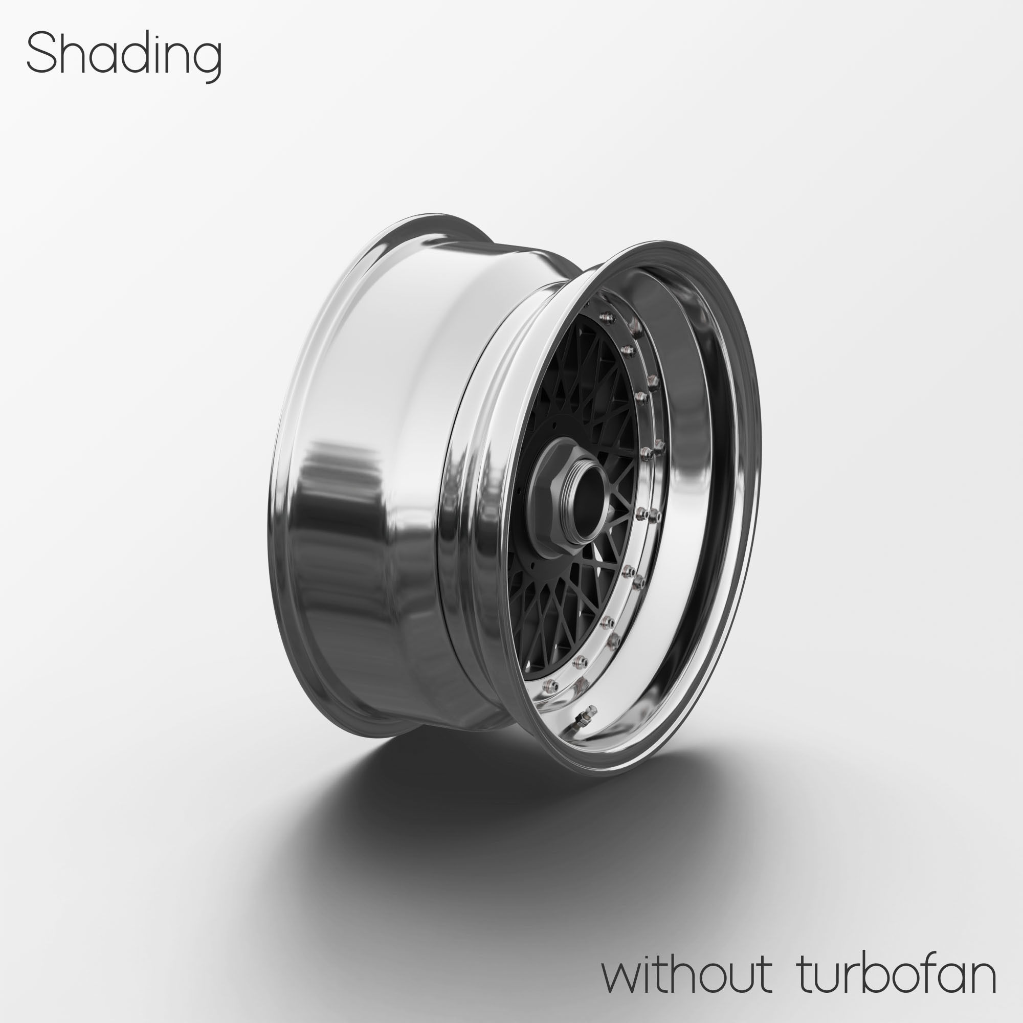 BBS E57 Turbofan 17in Wheel Porsche 935 3D Model 3D model_14