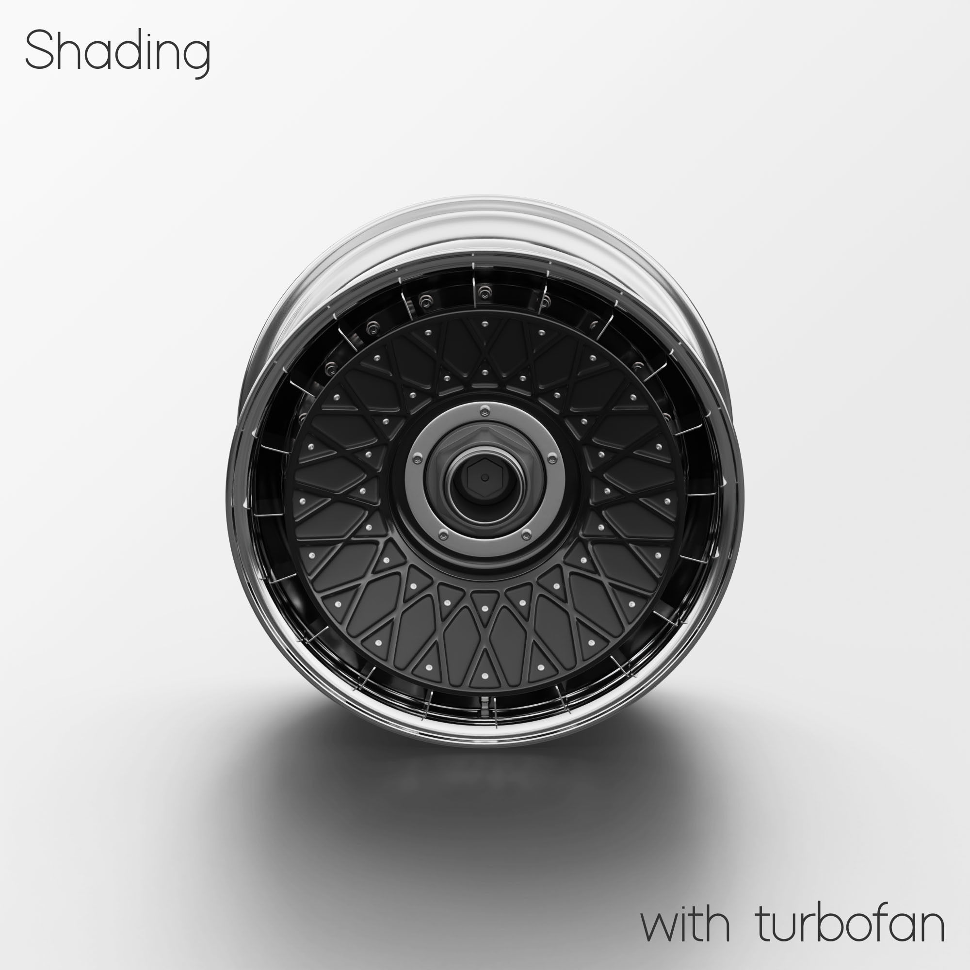 BBS E57 Turbofan 17in Wheel Porsche 935 3D Model 3D model_11