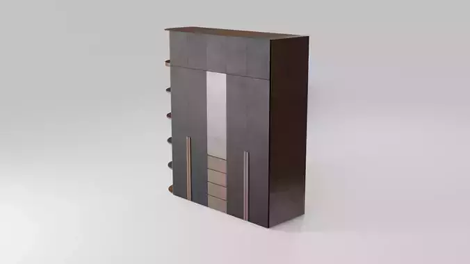 Modern closet wardrobe id7