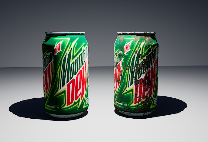 Mountain Dew Cun model Low-poly 3D model_1