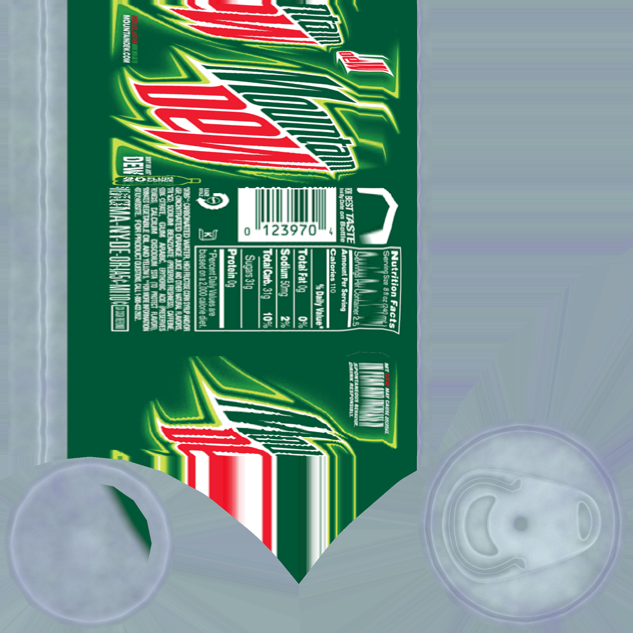 Mountain Dew Cun model Low-poly 3D model_6