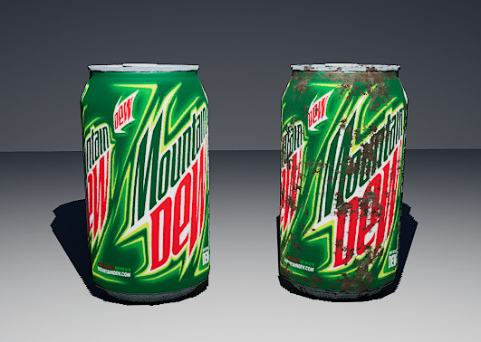 Mountain Dew Cun model Low-poly 3D model_2