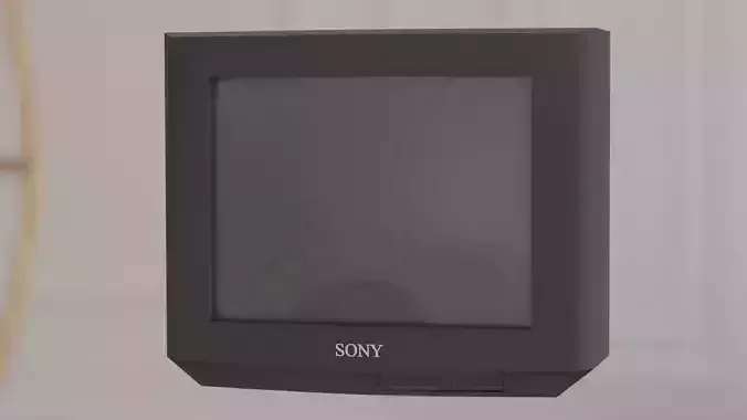 SONY Trinitron CRT Low-poly 3D model