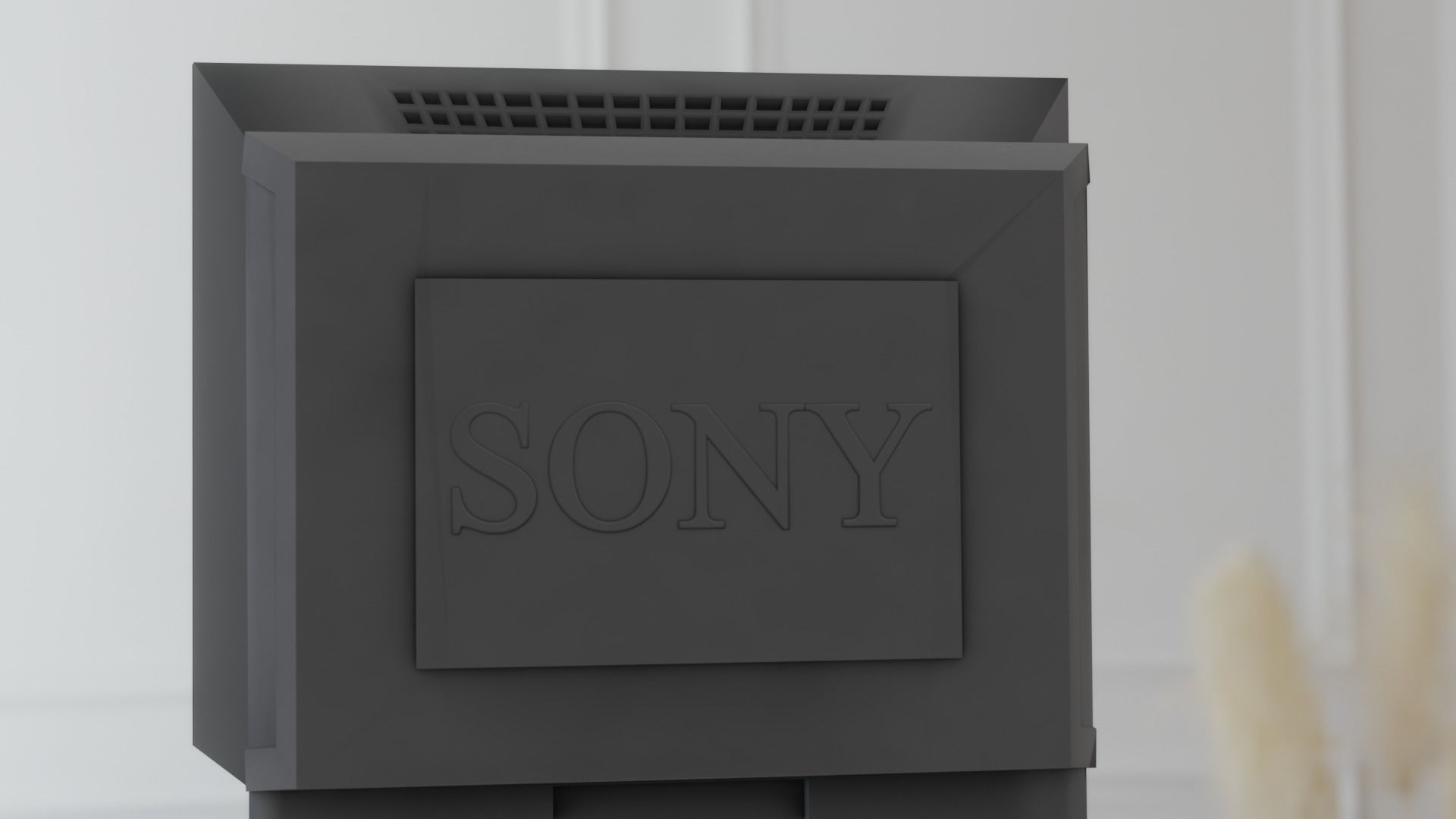SONY Trinitron CRT Low-poly 3D model_2