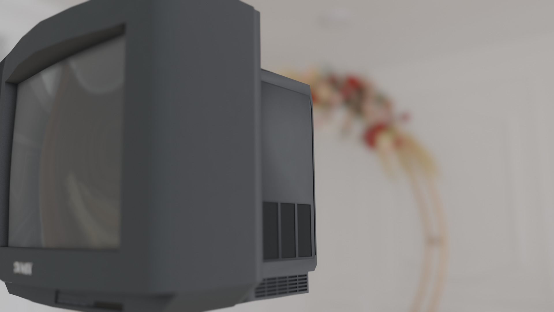 SONY Trinitron CRT Low-poly 3D model_1