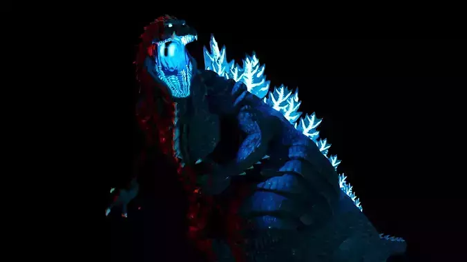 Godzilla ultima Low-poly 3D model