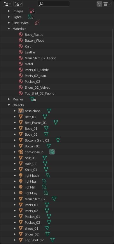 Woman Outdoor Clothes 02 3D model_9