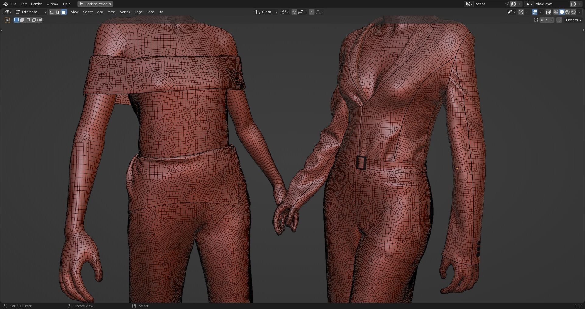 Woman Outdoor Clothes 02 3D model_6