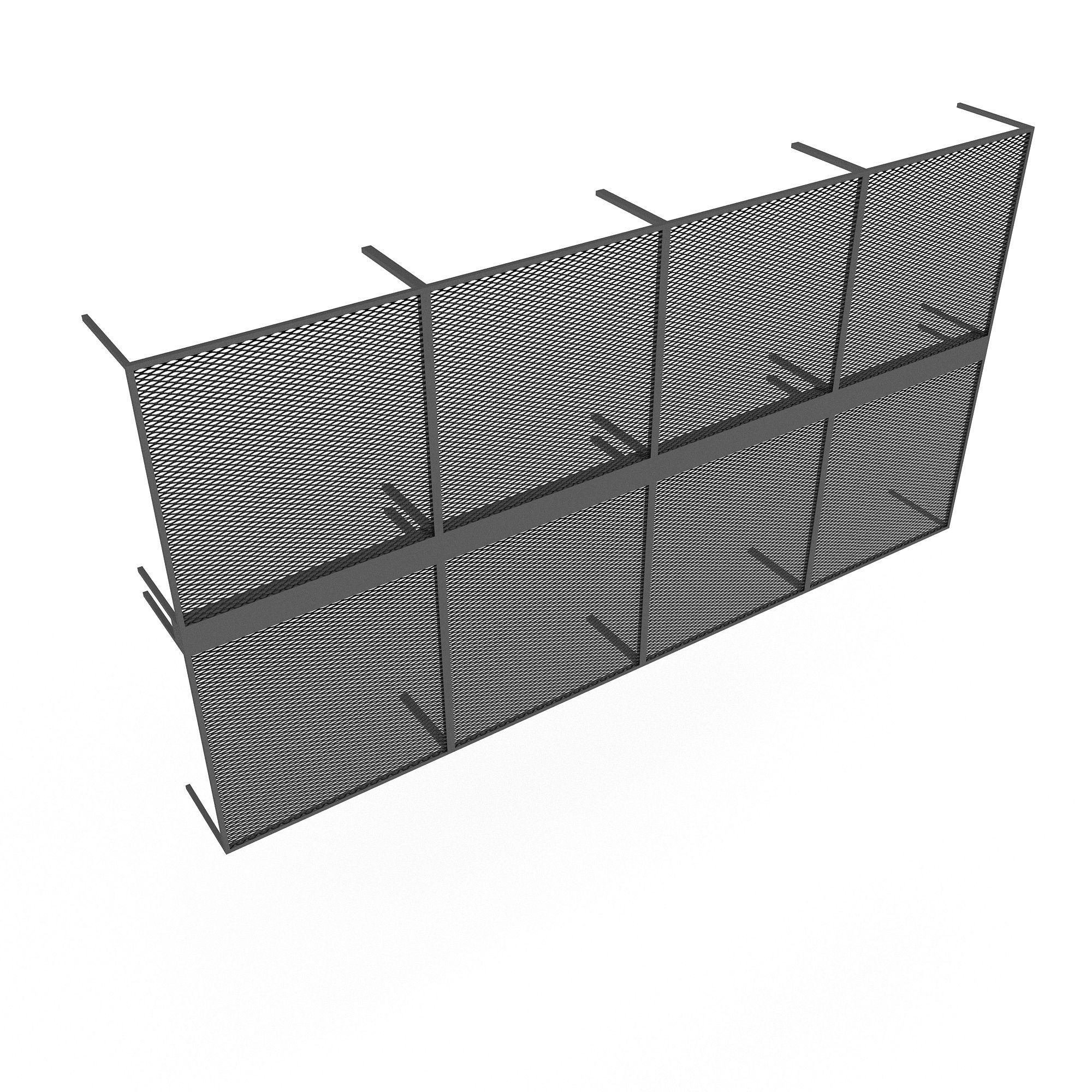 metal mesh model Low-poly 3D model_1