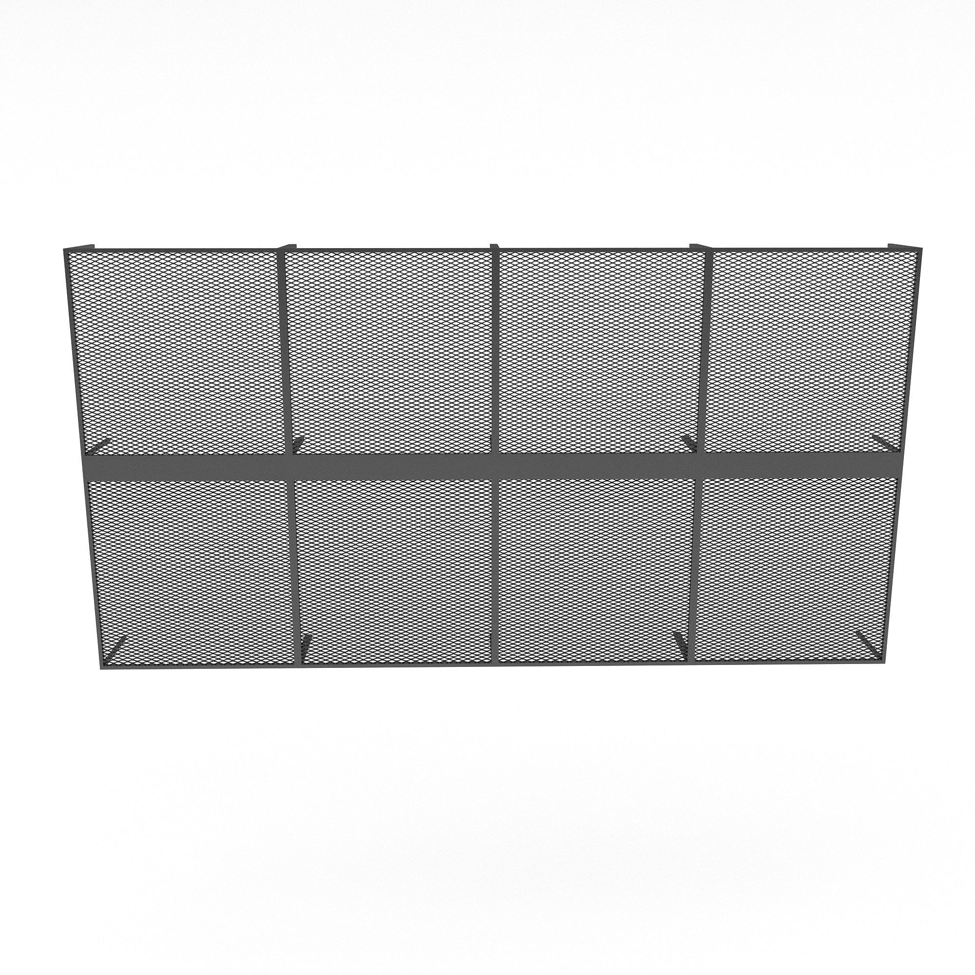 metal mesh model Low-poly 3D model_3