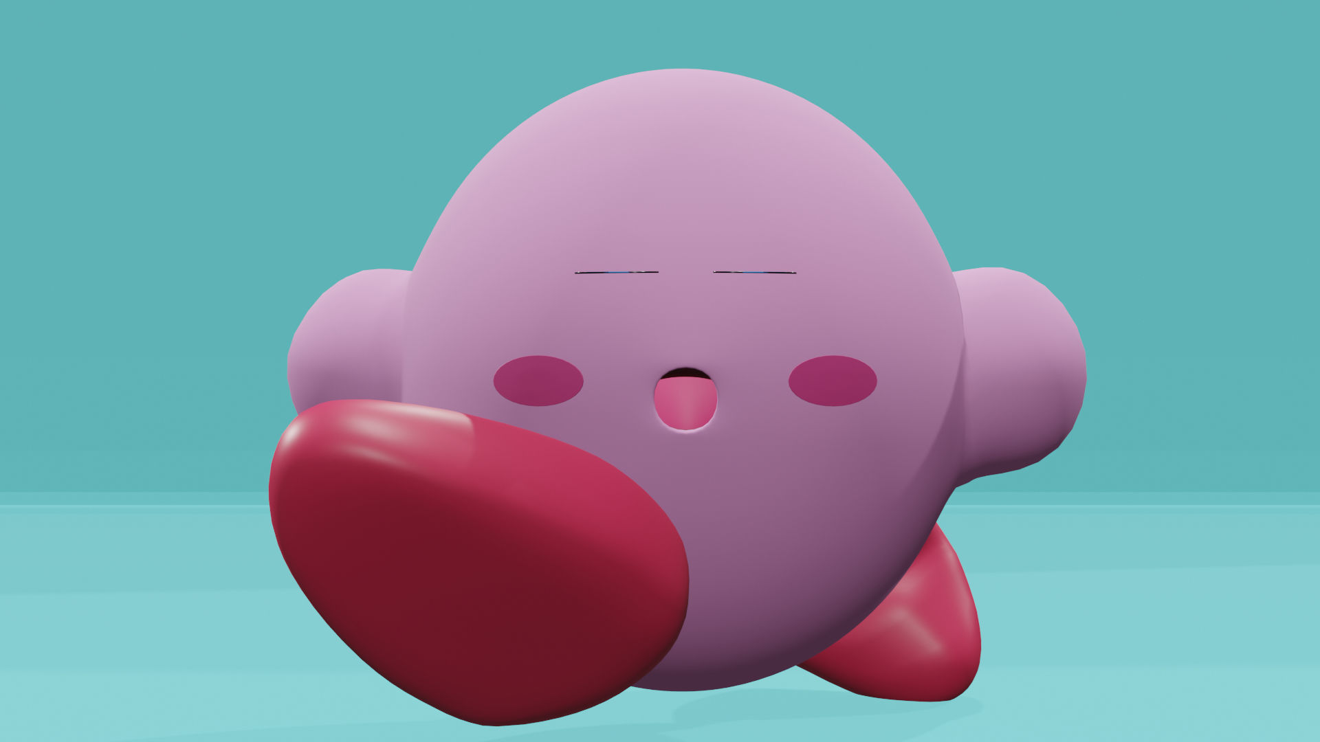Kirby character 3D model_1