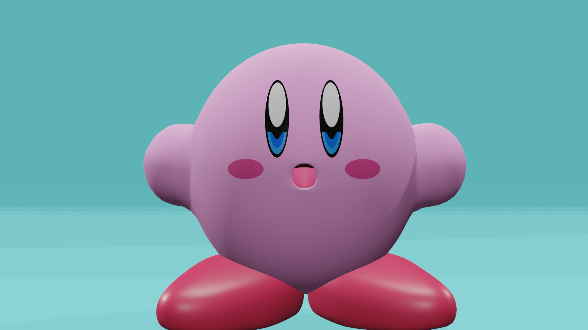 Kirby character 3D model_2
