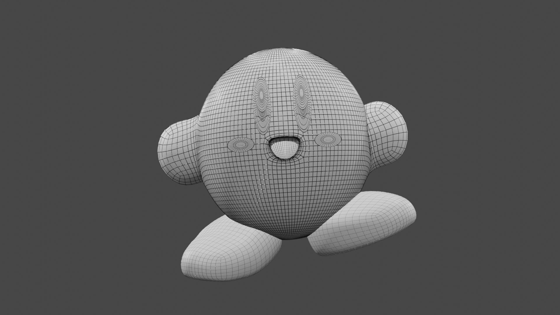 Kirby character 3D model_5