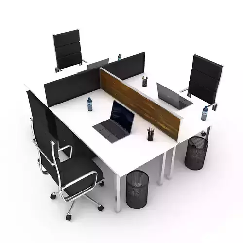 3D office work and meeting table 03