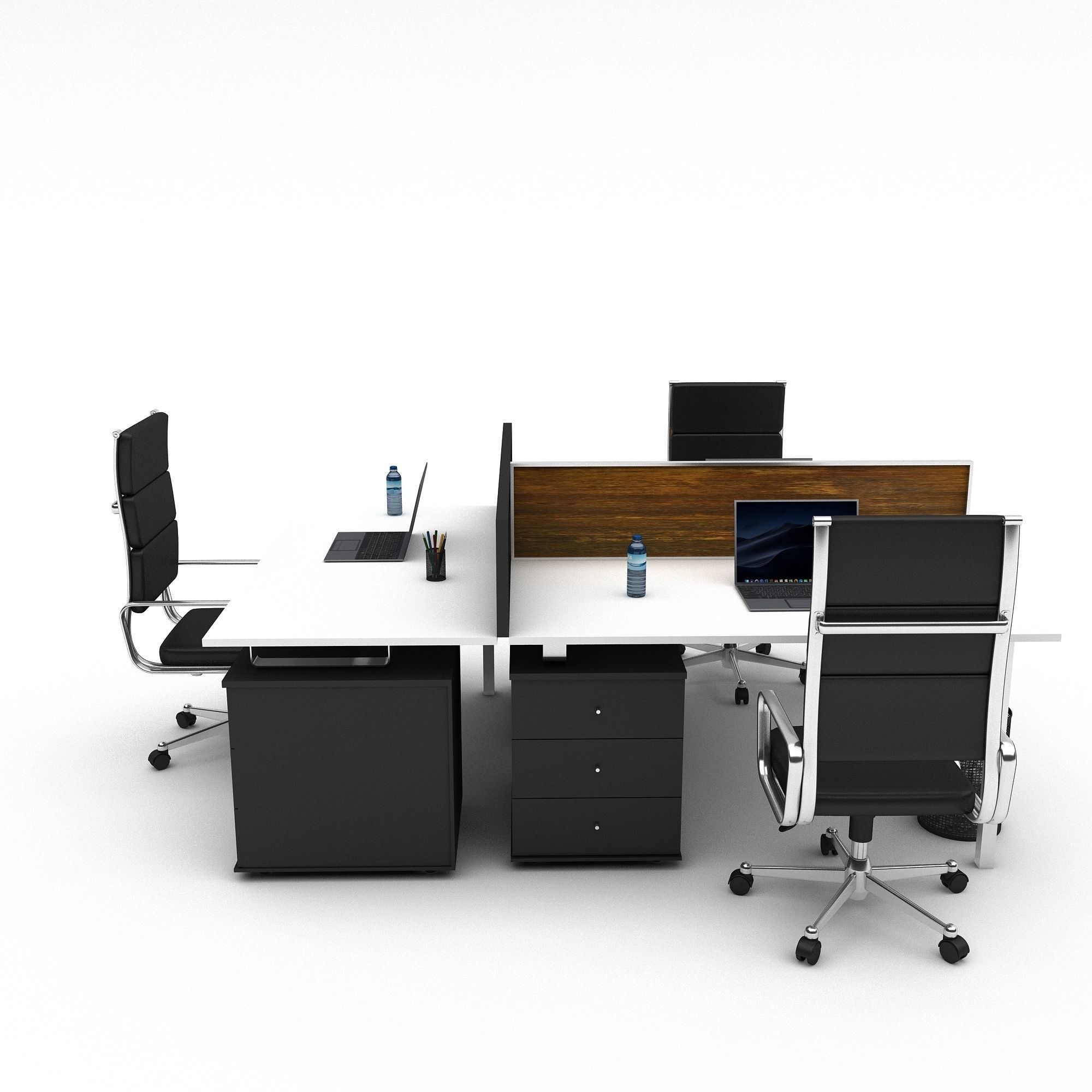 3D office work and meeting table 03 Low-poly 3D model_3