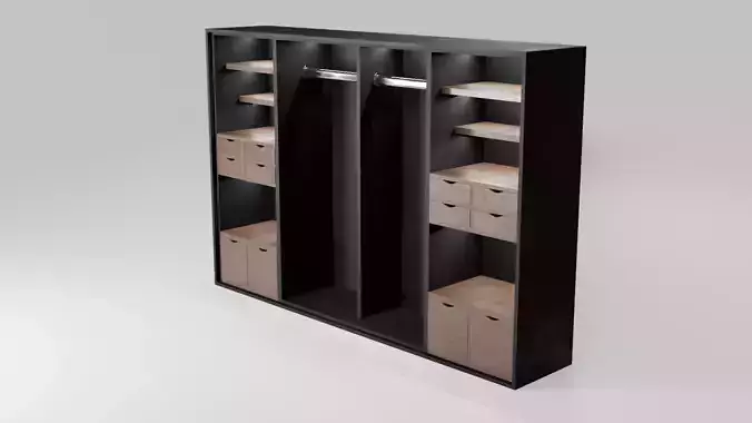 Modern closet wardrobe id8