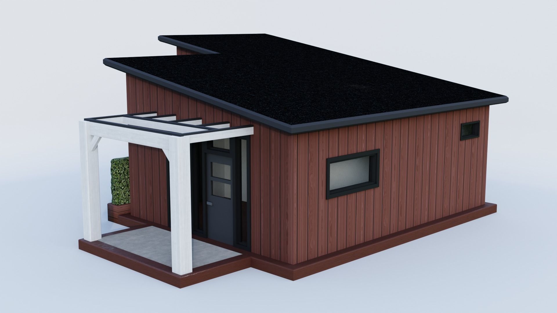 Modern Tiny House 3D model_3
